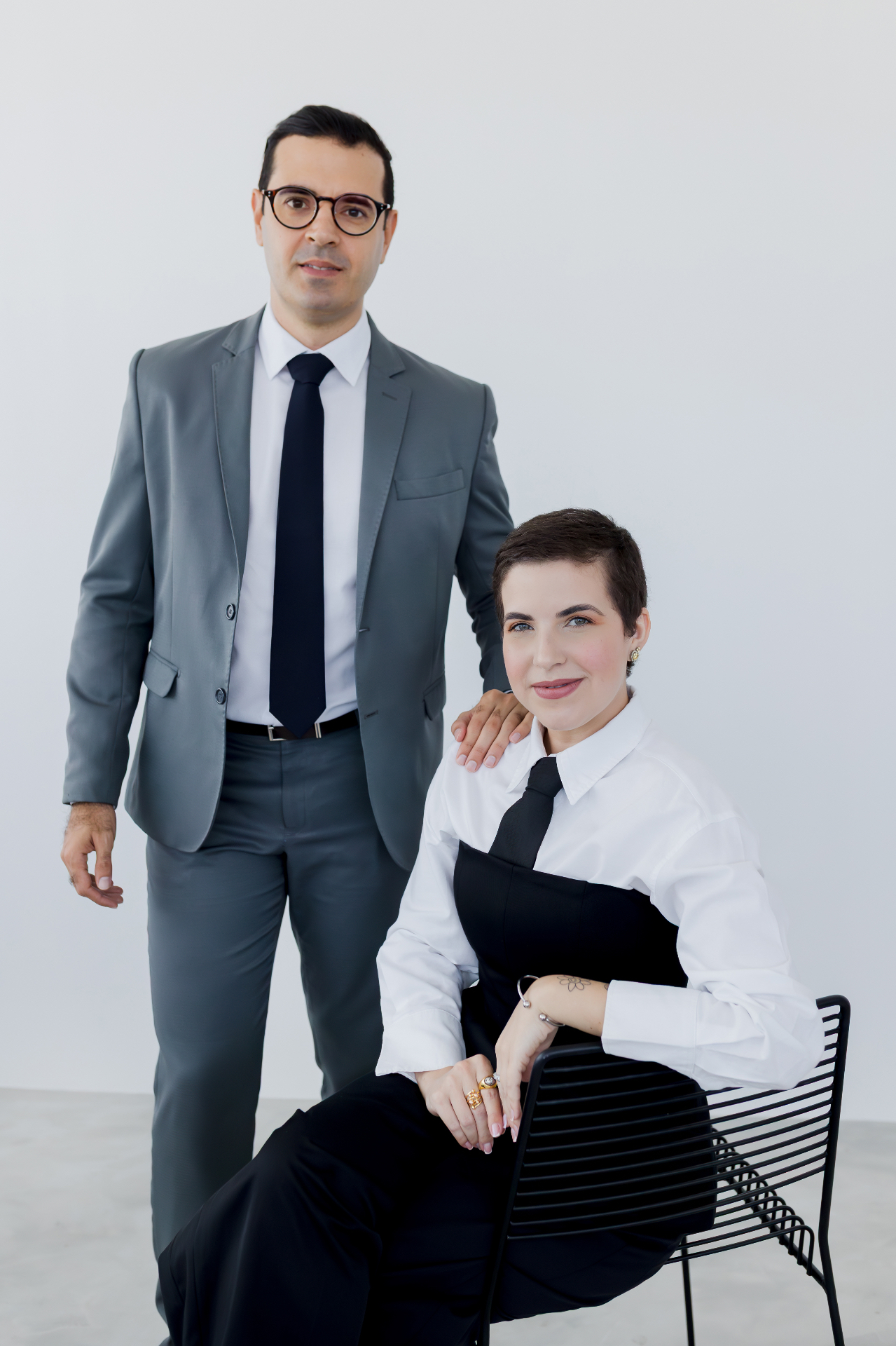 Laerte Silva e Tayná Carvalho, sócios-diretores